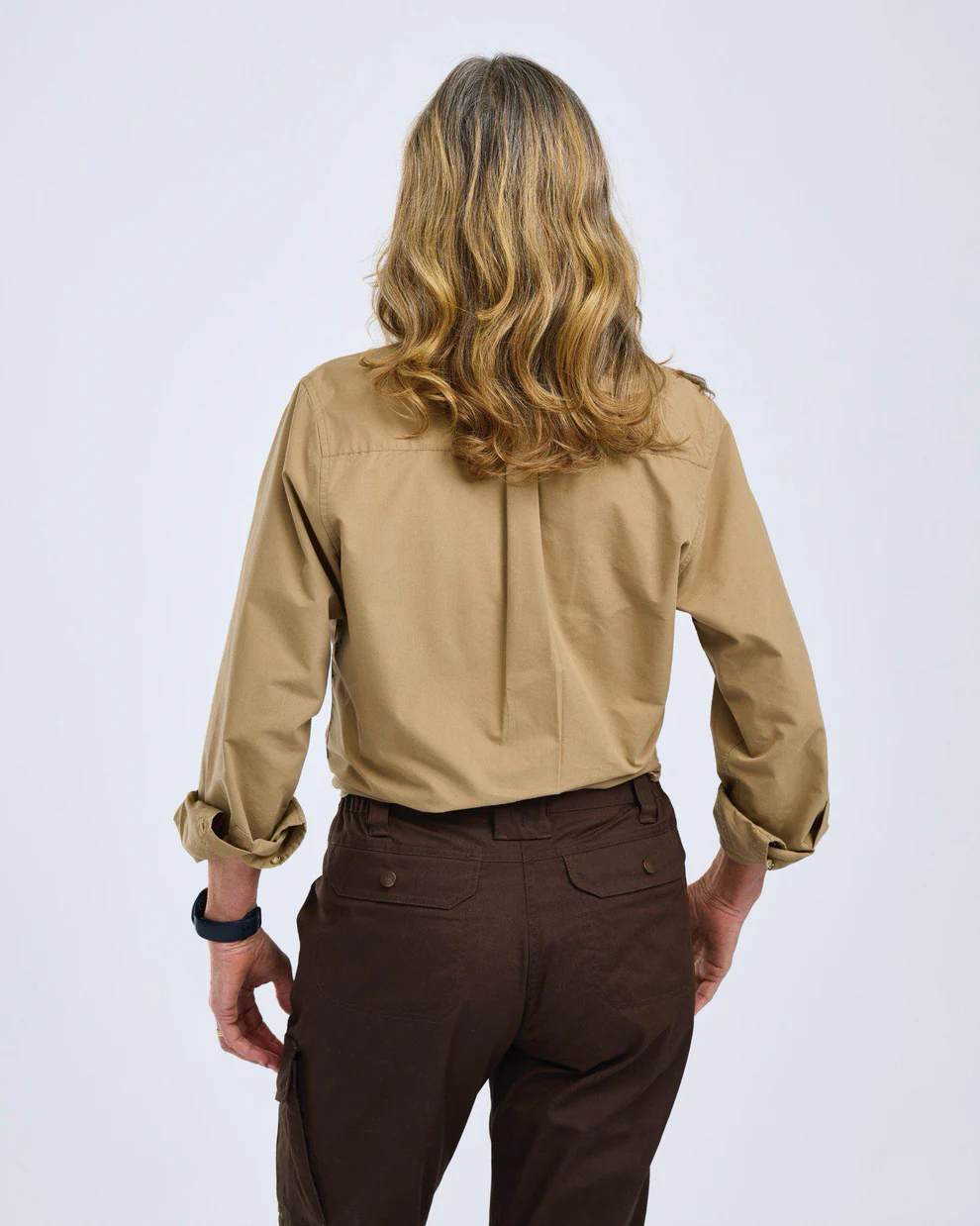 Pinewood Women's Safari Long Sleeve Shirt Sandstone 04