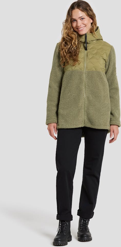 Didriksons Women's Bibi 2 Full Zip Olive 02