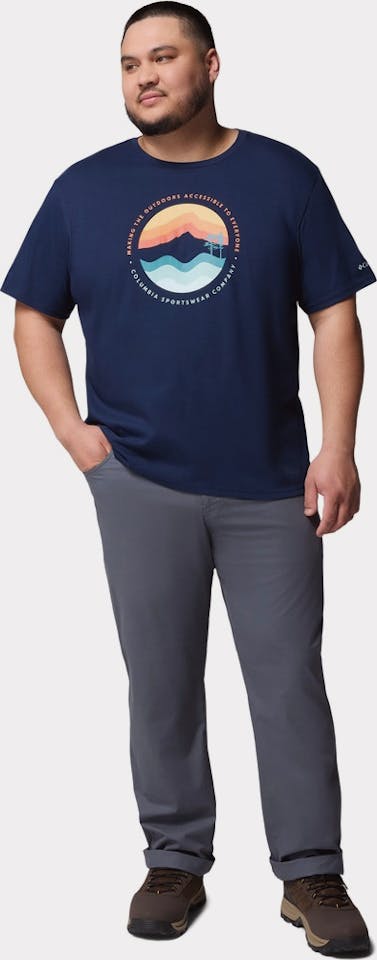 Columbia Men's Path Lake Graphic II Big Tee Navy 03