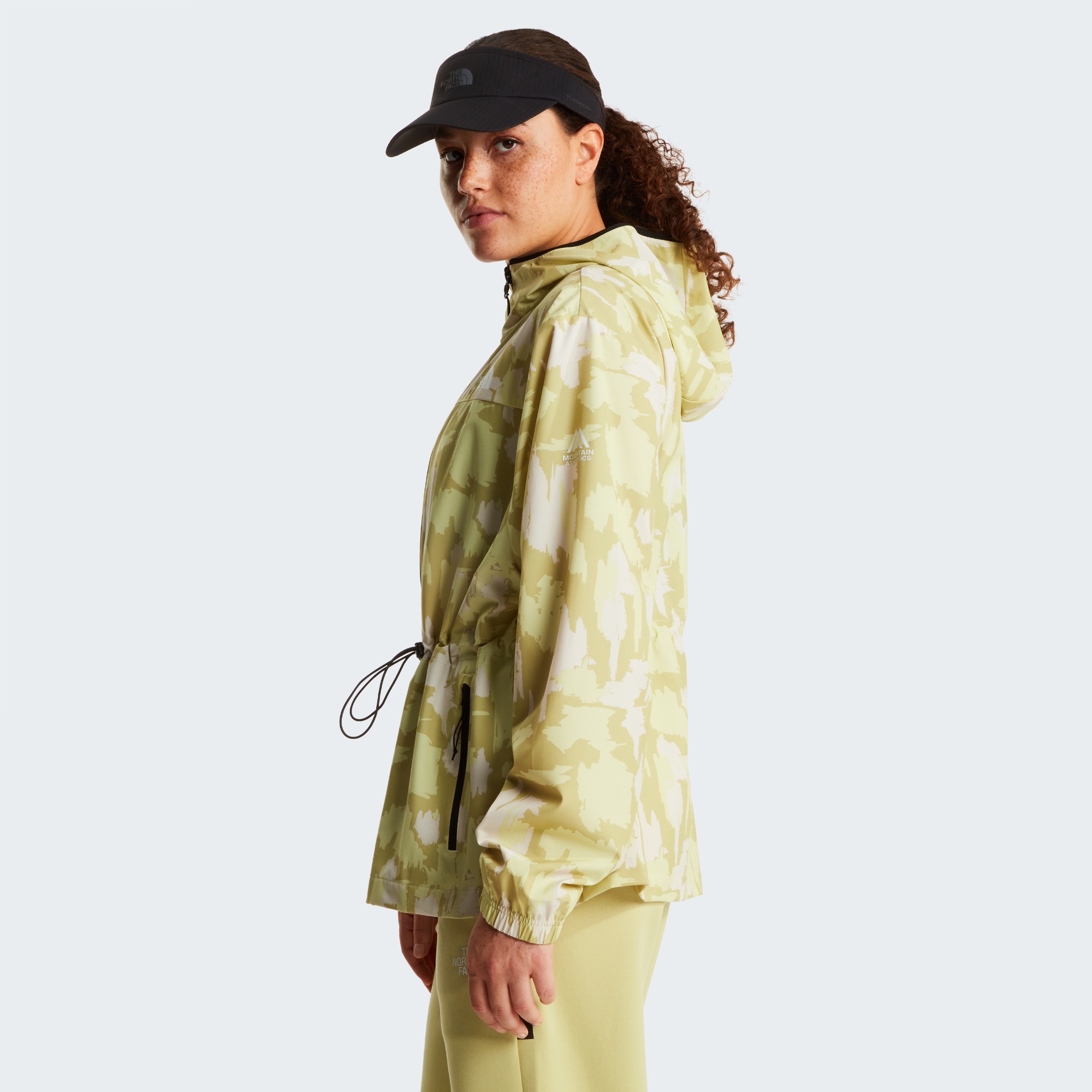 The North Face Women's Mountain Athletics Hooded Wind Jacket Lemonade 02