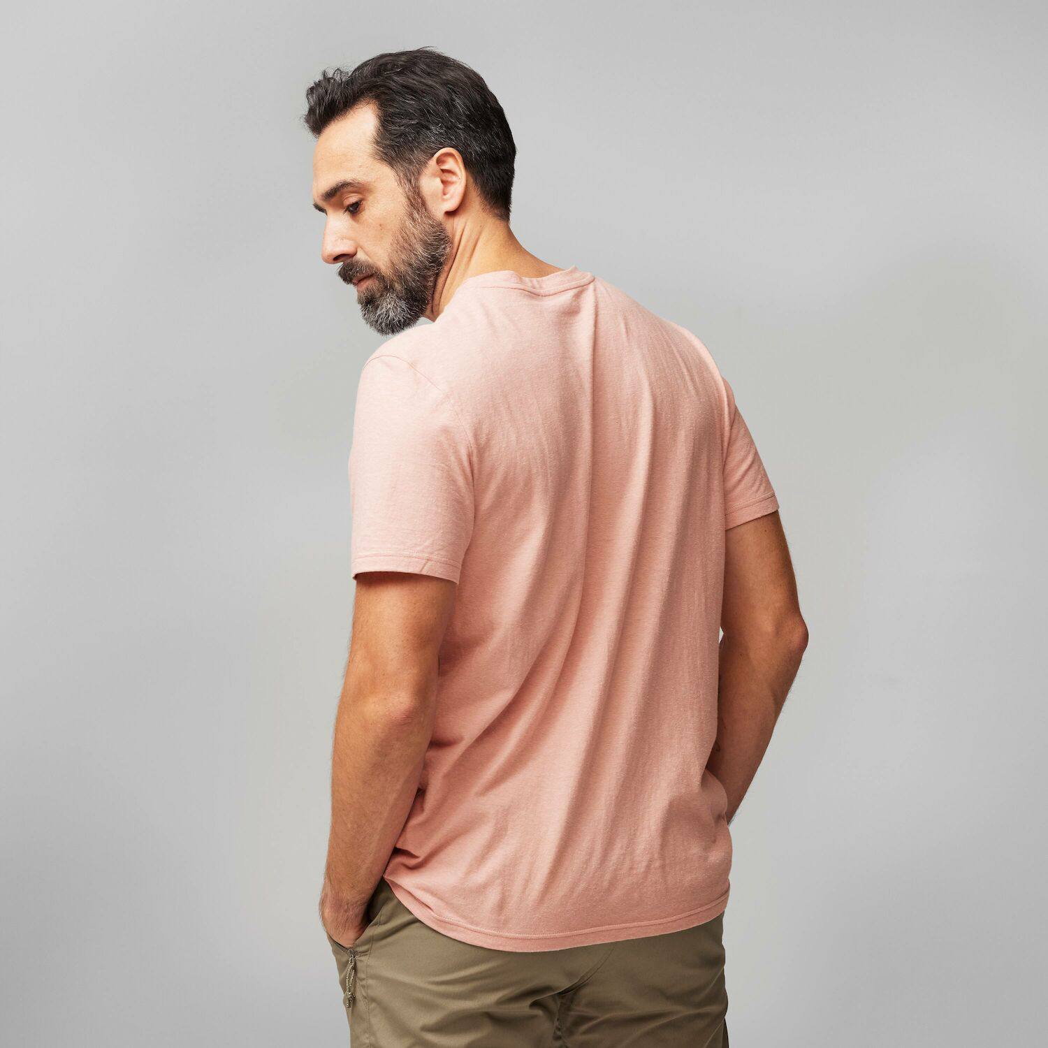 Fjällräven Men's Hemp Blend Tee Pink Rose 04