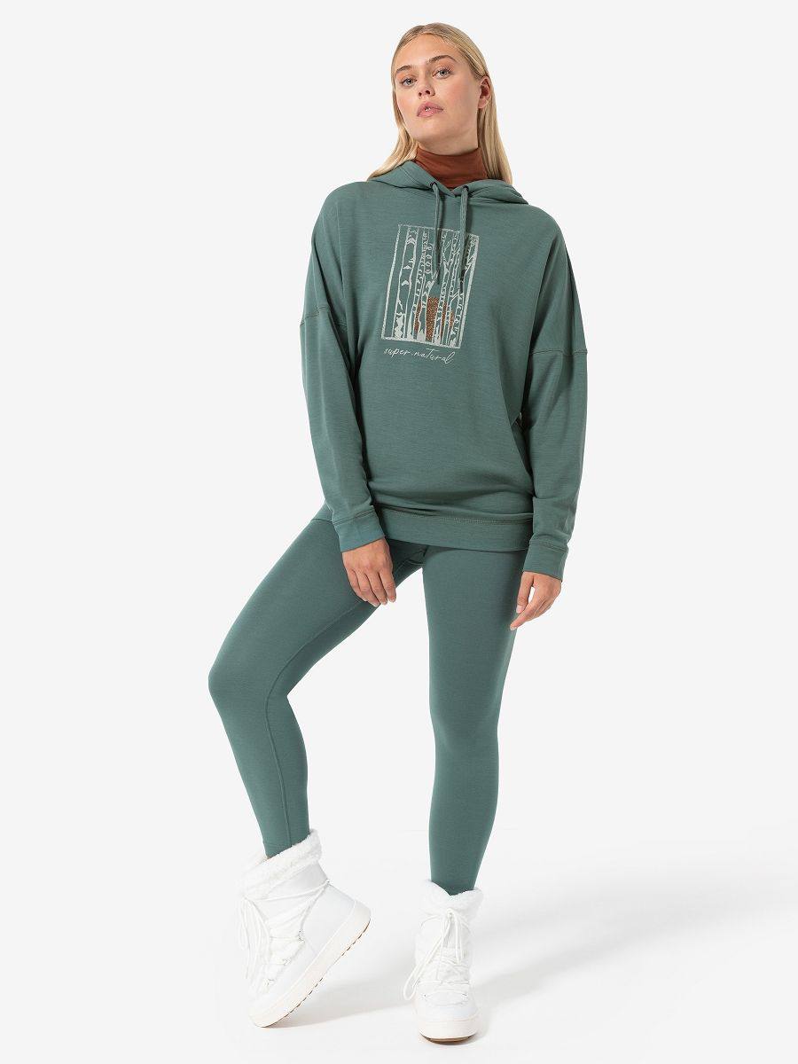 Supernatural Women's Sunbirch Hoodie Green/grey 03