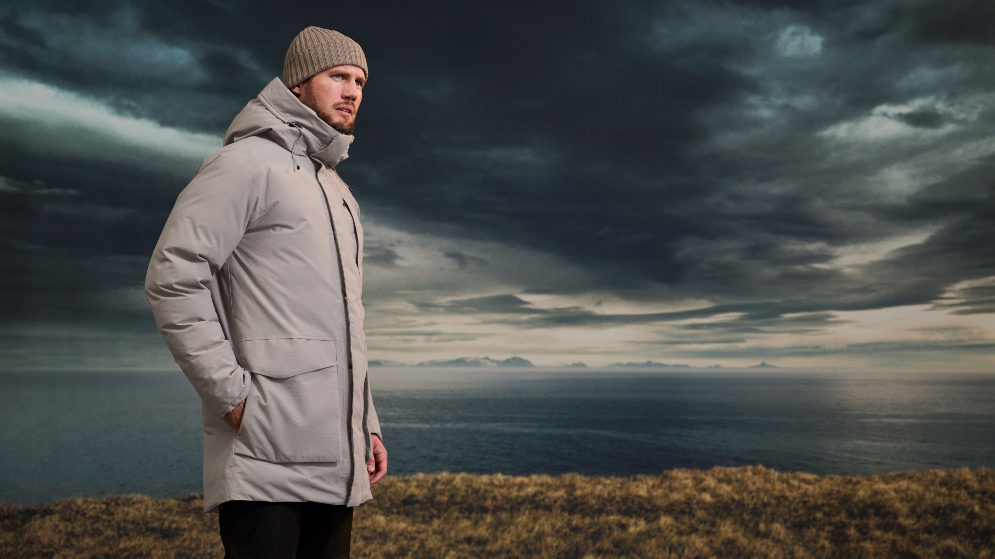 Didriksons Men's Akilles 2 Parka Ash Brown 15