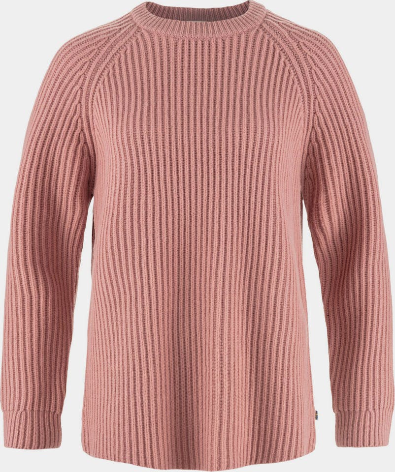 Fjällräven Women's Övik Rib Sweater Dusty Rose 01