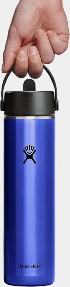 Hydro Flask 24oz Light Weight Wide Flex Strawcap Saphir 01