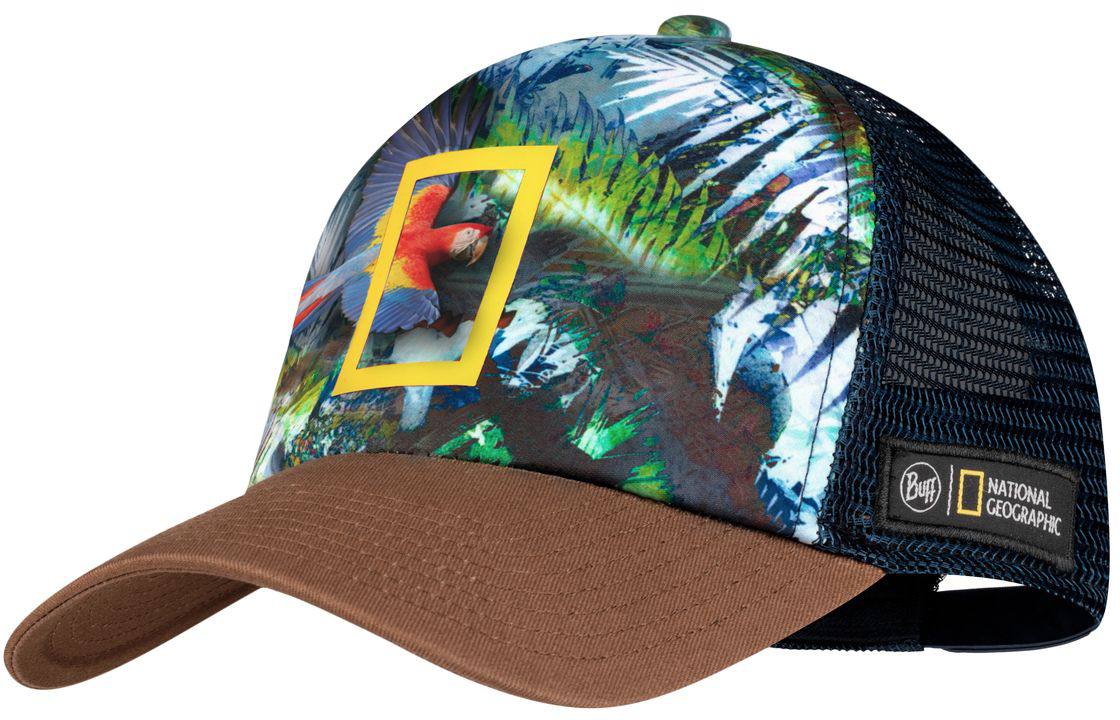 Buff Trucker Cap Scarlet Macaw