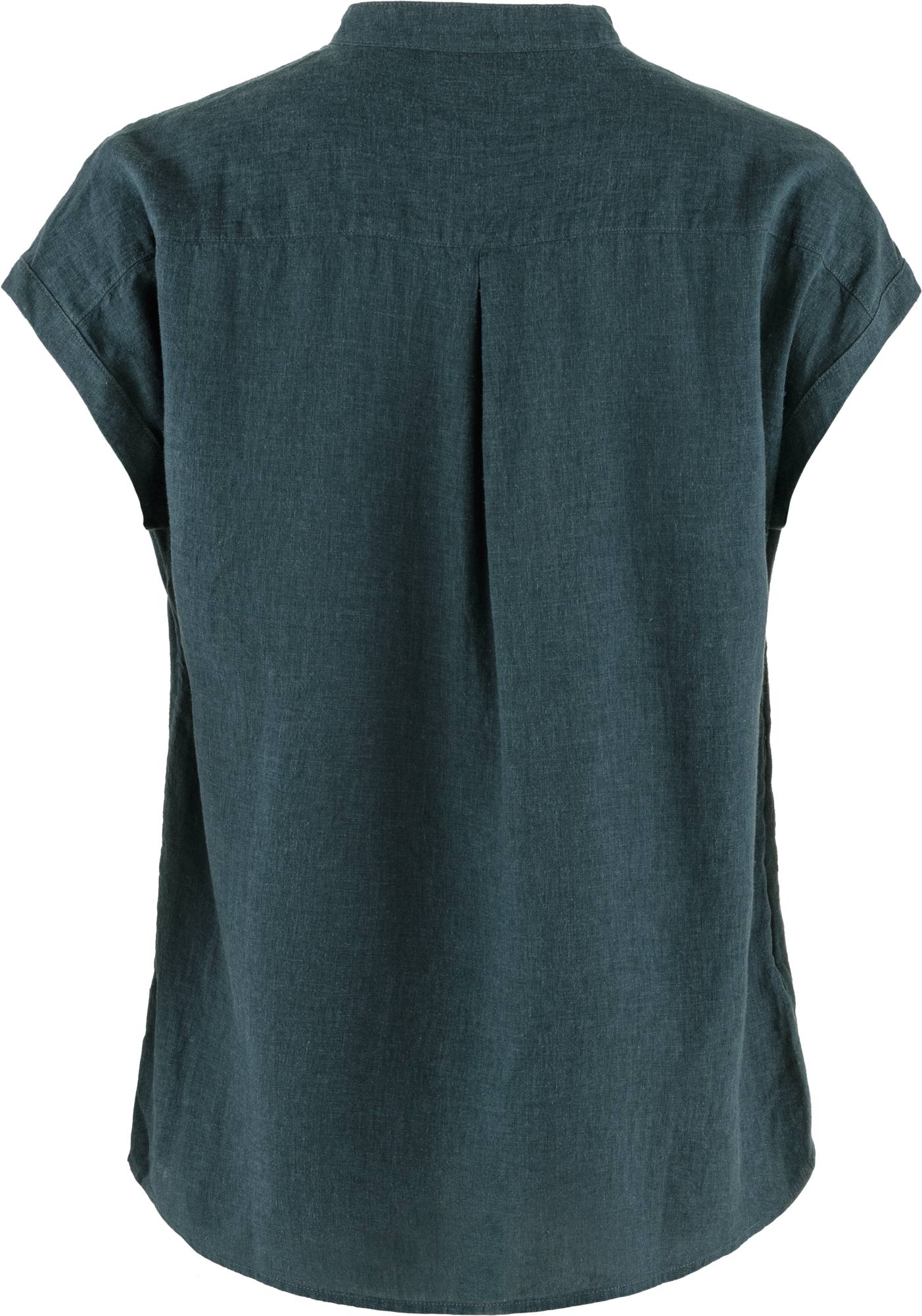 Fjällräven Women's Övik Hemp SS Shirt Mountain Blue 02