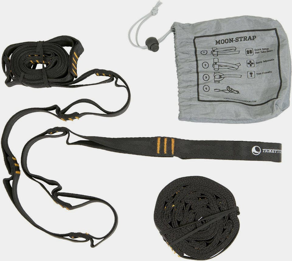 Ticket To The Moon Original Hammock ja Moon-Strap-ripustushihnat Musta 03