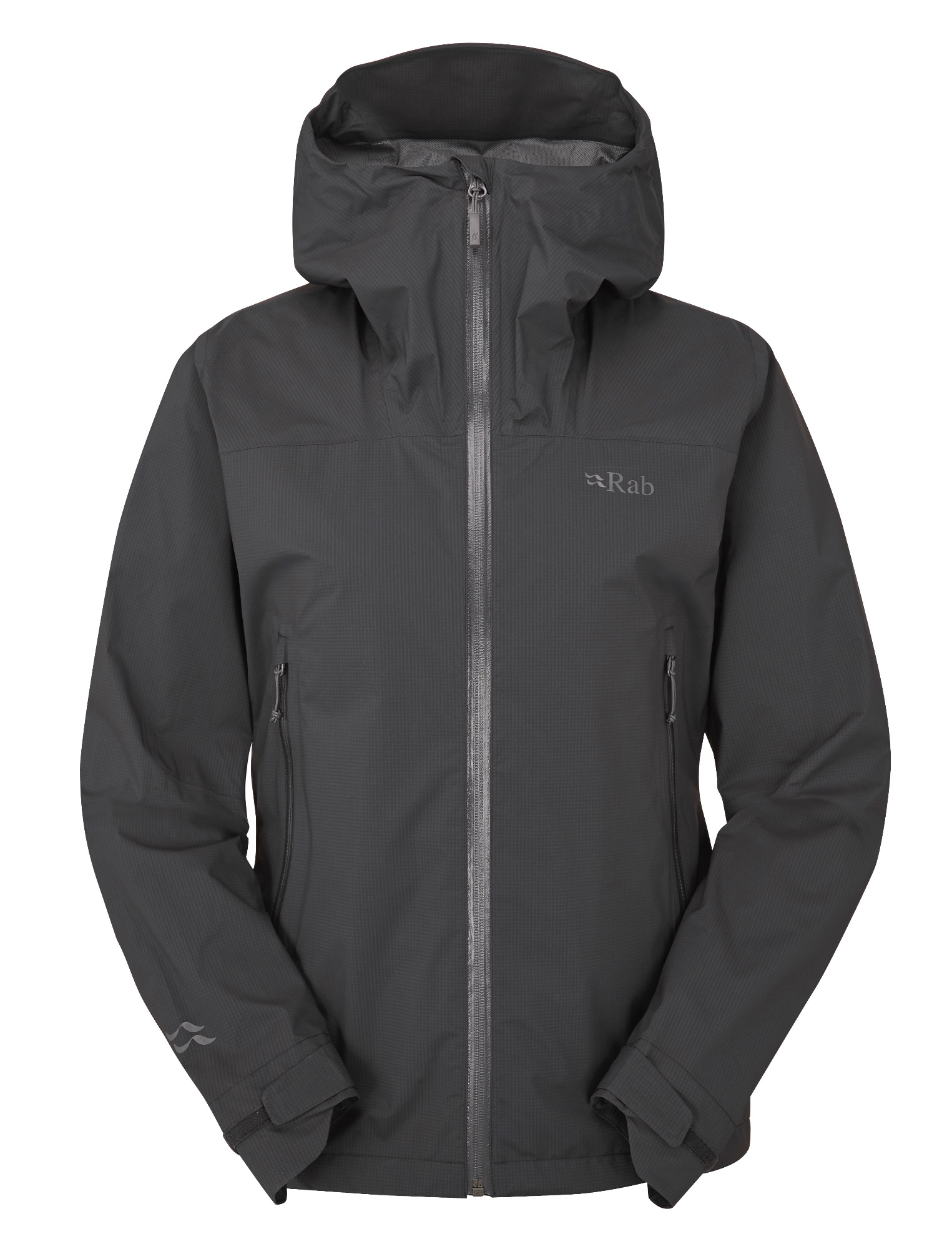 Rab Women's Downpour Light Jacket Anthracite 01
