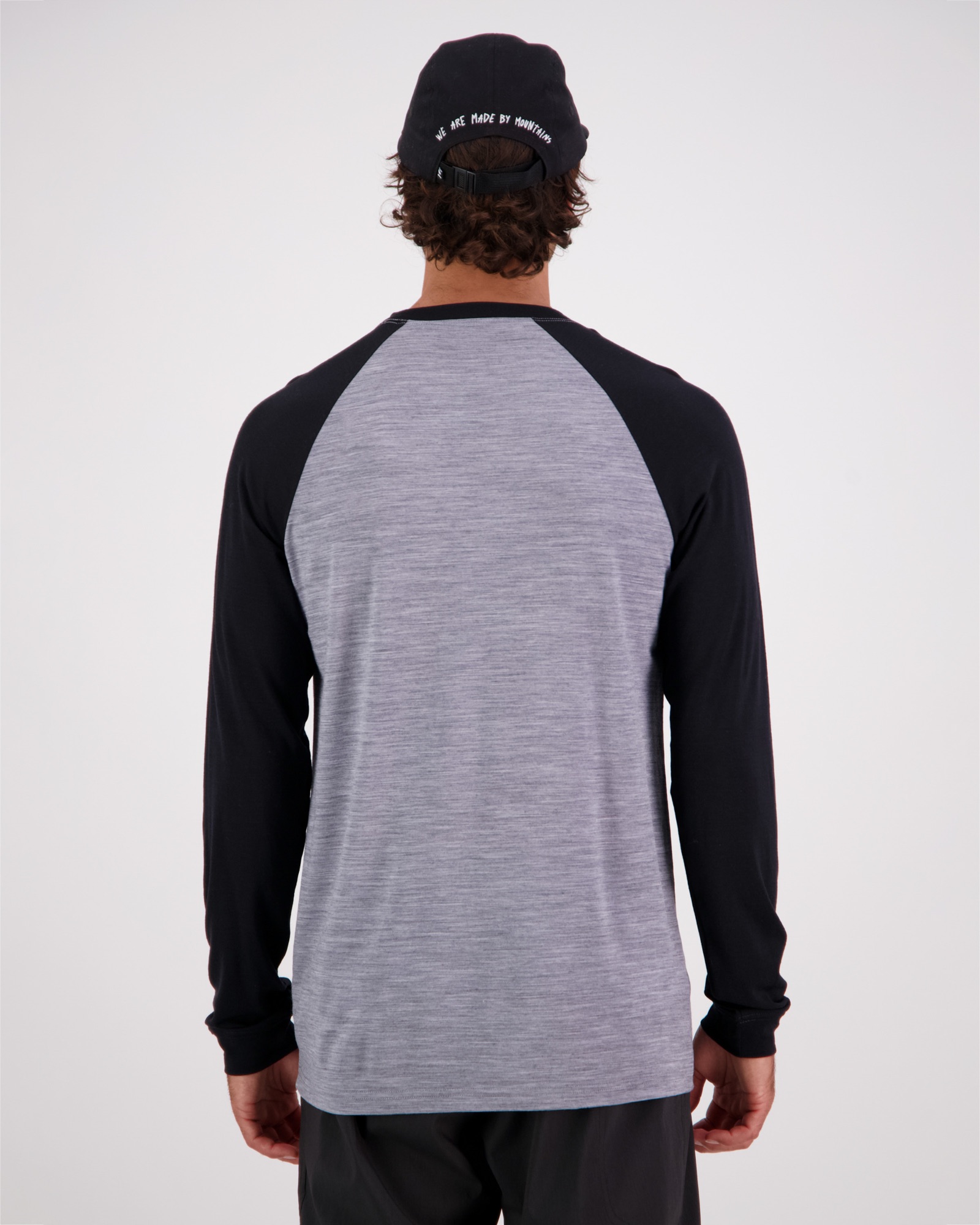 Mons Royale Men's Icon Raglan Grey heather / black 03