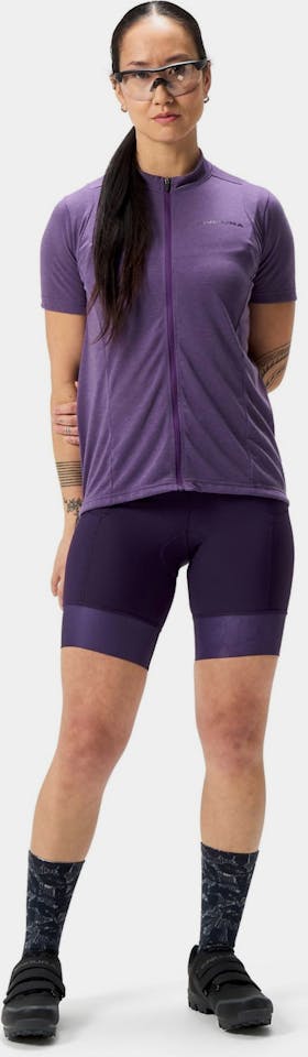 Endura Women's Loop S/S Zipped Jersey Heather 01