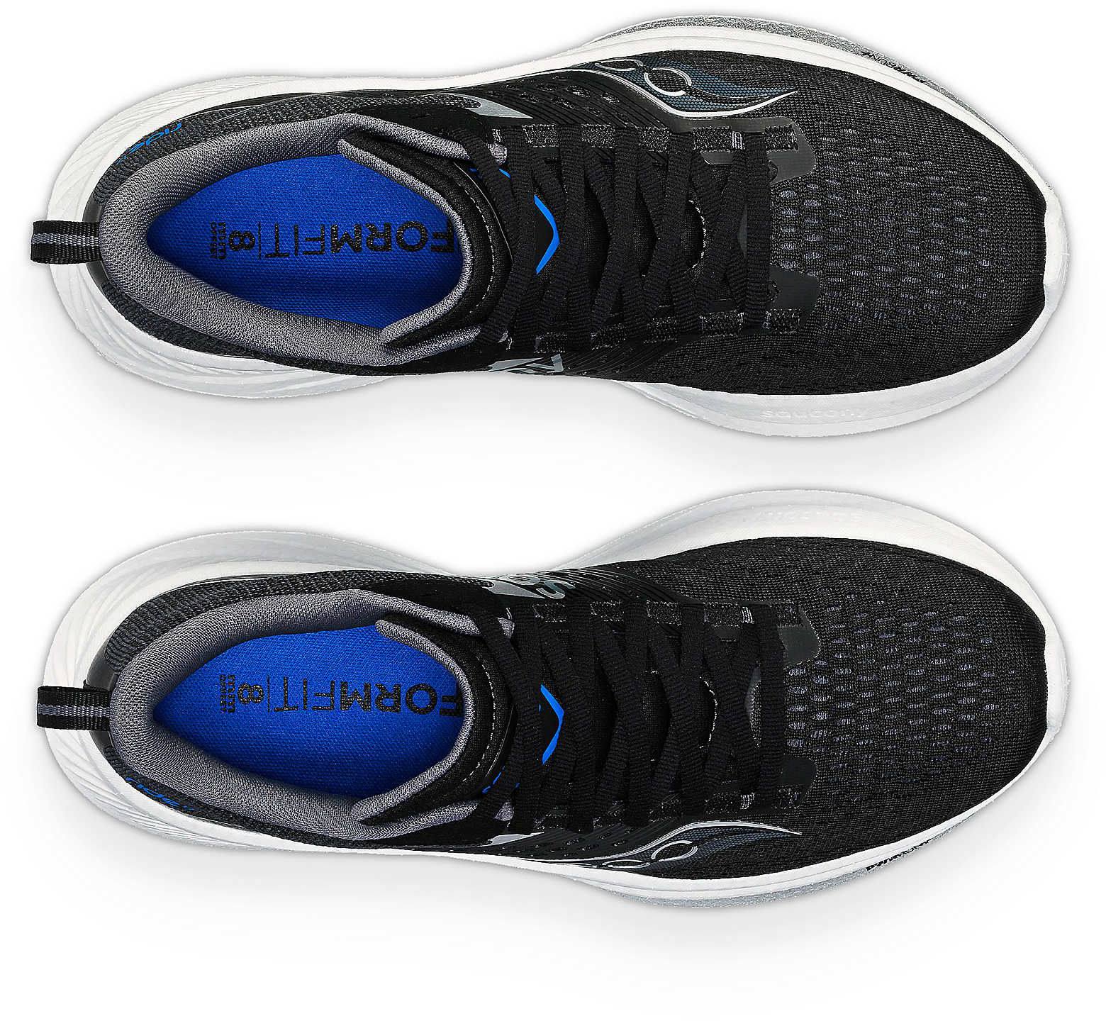 Saucony Women's Ride 17 Wide Musta / Valkoinen 06