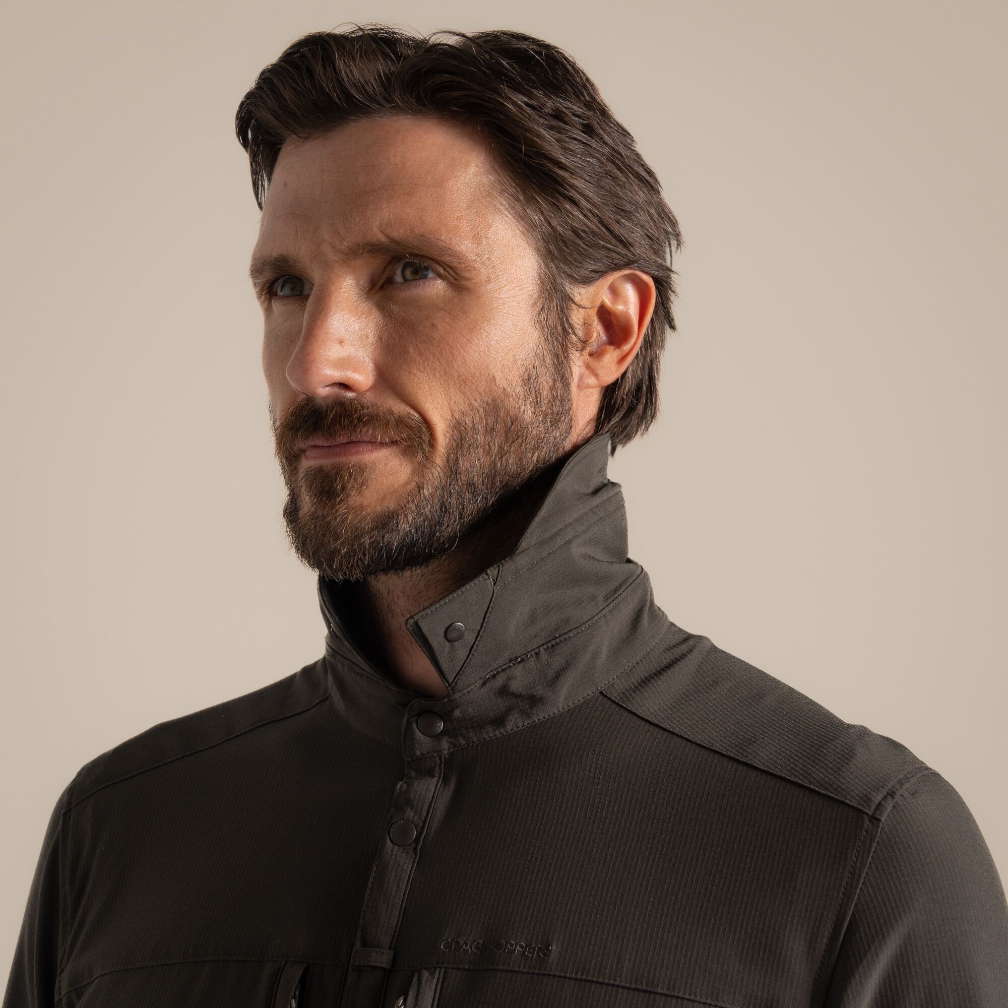 Craghoppers Men's Nosilife Pro Long Sleeved Shirt V Woodland Green 07