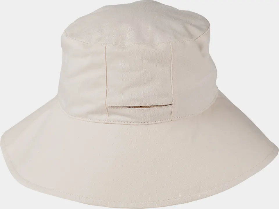 Salon Summer Hat Cotton Ponytail Off-White 08