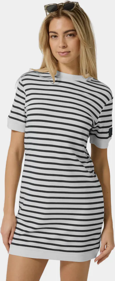 Supernatural Women's Casual Stripe Dress Bio Valkoinen/Navy 01