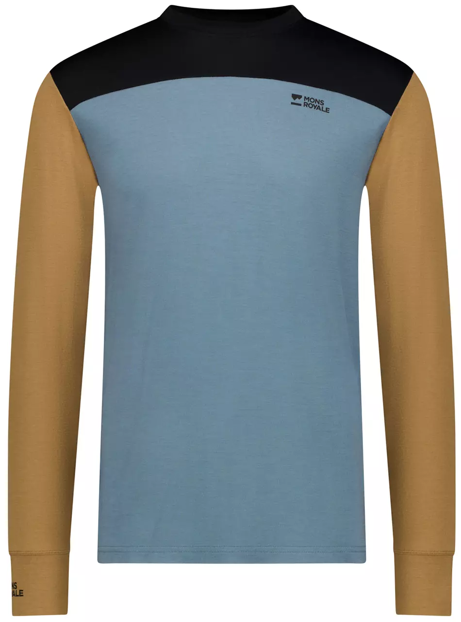 Mons Royale Yotei Tech LS Goblin Blue / Toffee / Black 03