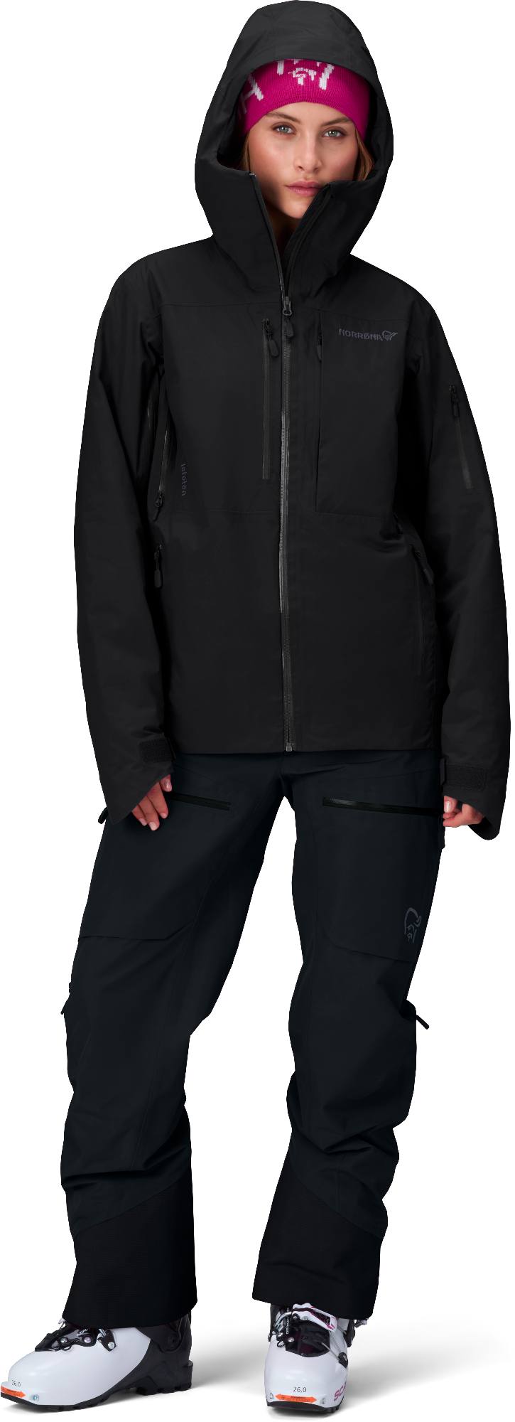 Norrøna Women's Lofoten GTX Insulated Jacket Caviar 03