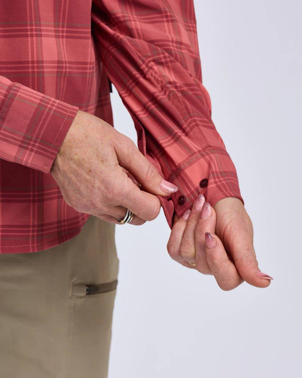 Pinewood Women's Abisko Trek Long Sleeve Shirt Lantana Pink 03