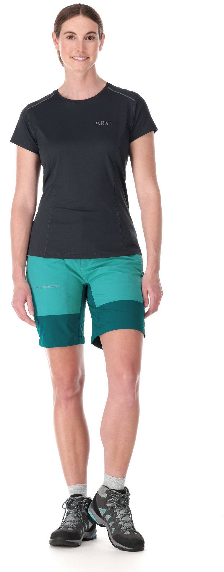 Rab Women's Torque Mountain Shorts 8" Turquoise 12