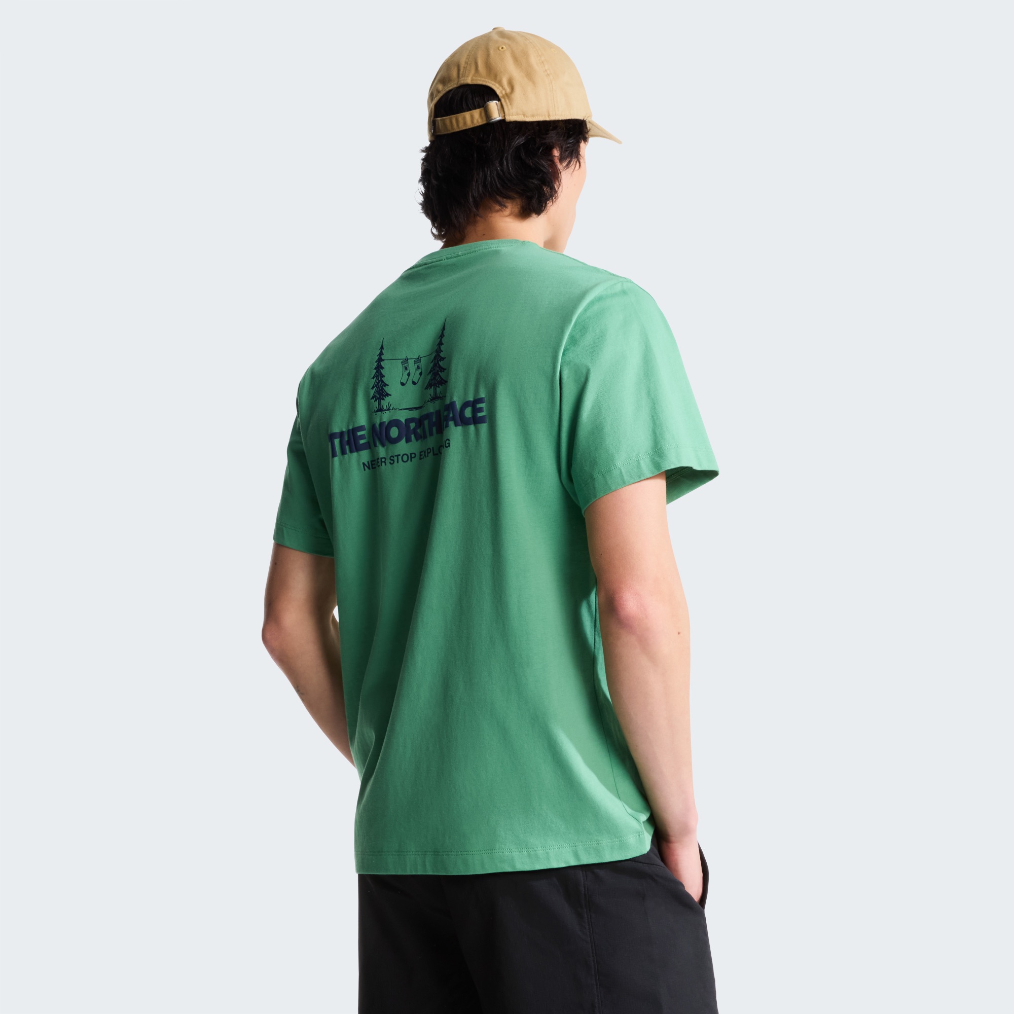 The North Face Men's Camping Relax Graphic Tee Algae 06