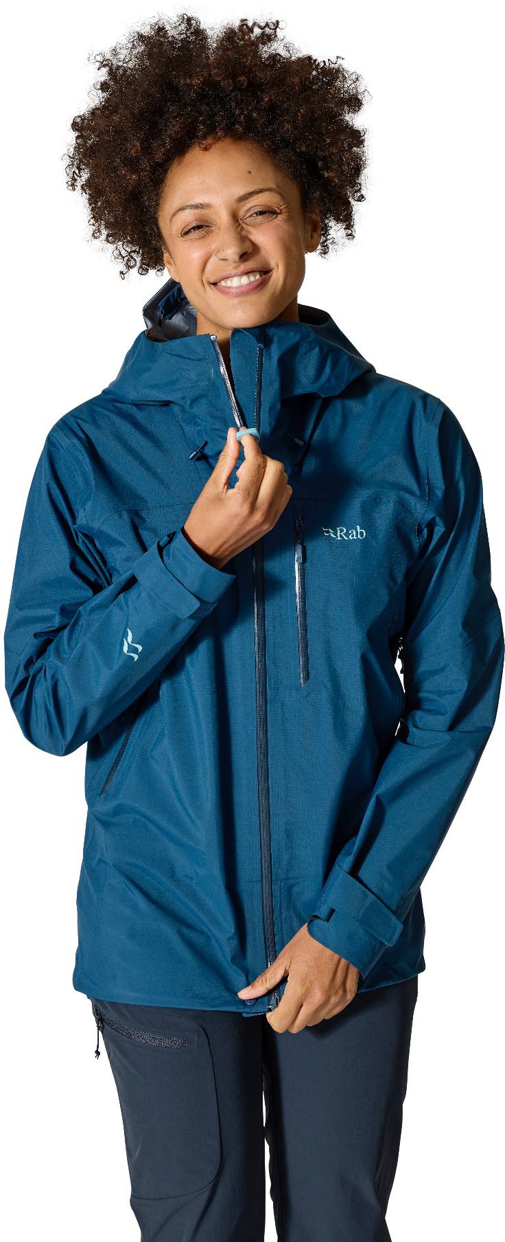 Rab Women's Firewall Mountain Jacket Tempest Blue 07