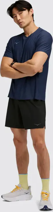 Hoka Men's Glide 7" 2in1 Shorts Black 03