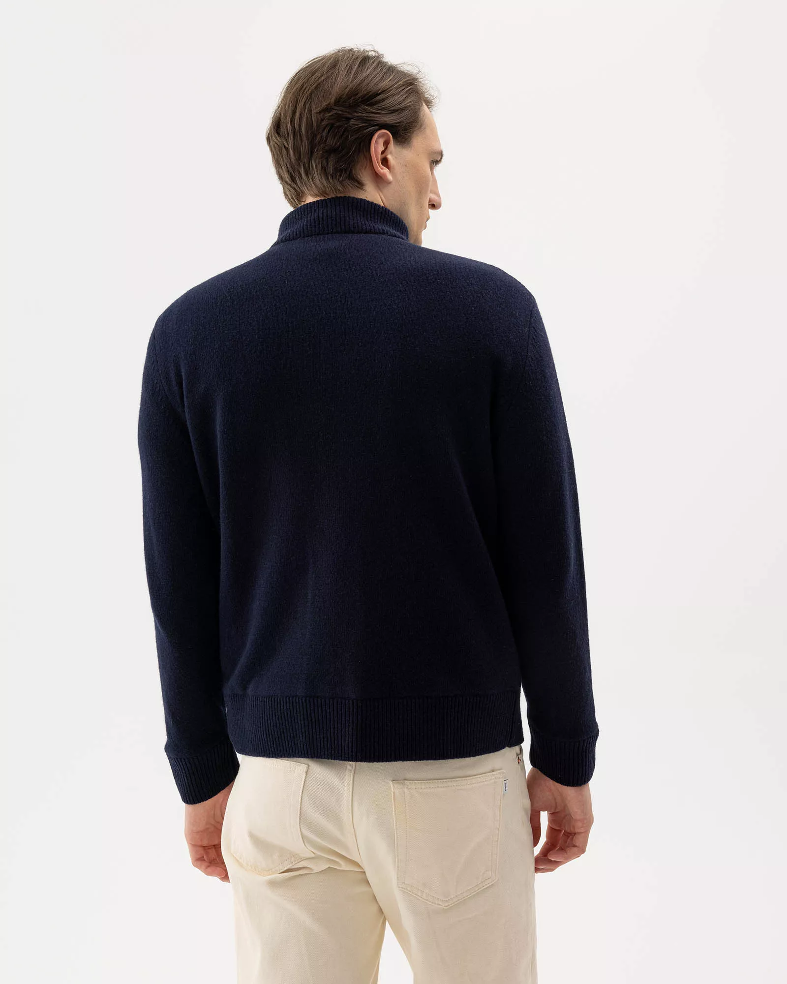 Holebrook Men's Bosse T-neck Windproof Navy 02