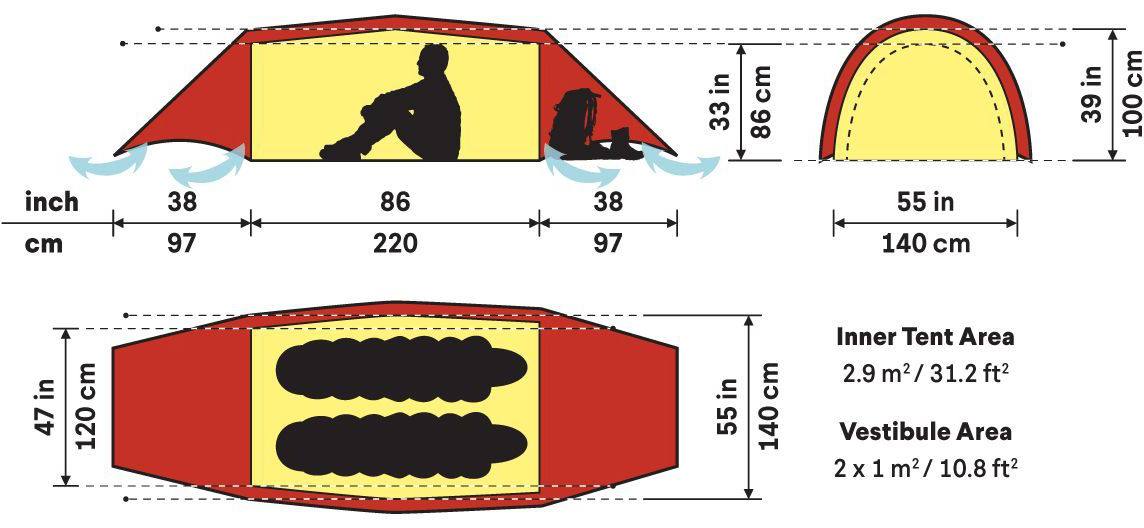 Hilleberg Helags 2 Punainen 02