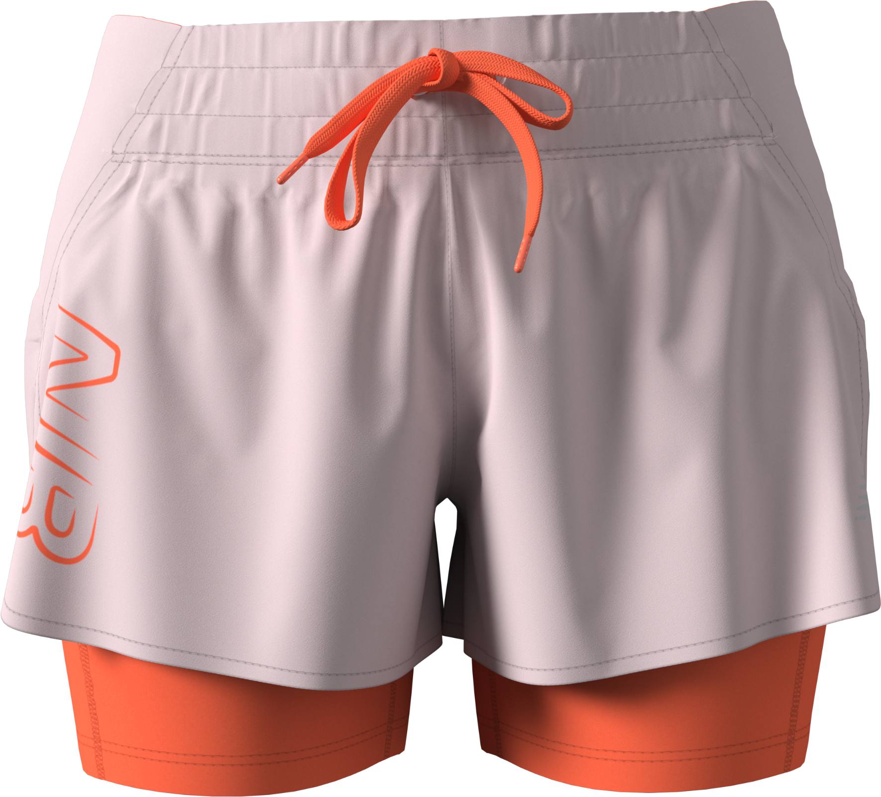 New Balance Women's Print Impact Run 2in1 Shorts Pink 12