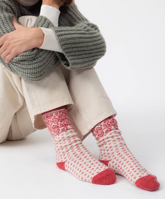 Holebrook Sundborn Raggsocka Coral 02