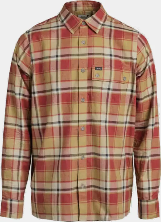 Lundhags Järpen Plaid Flannel Shirt Rosewood 01