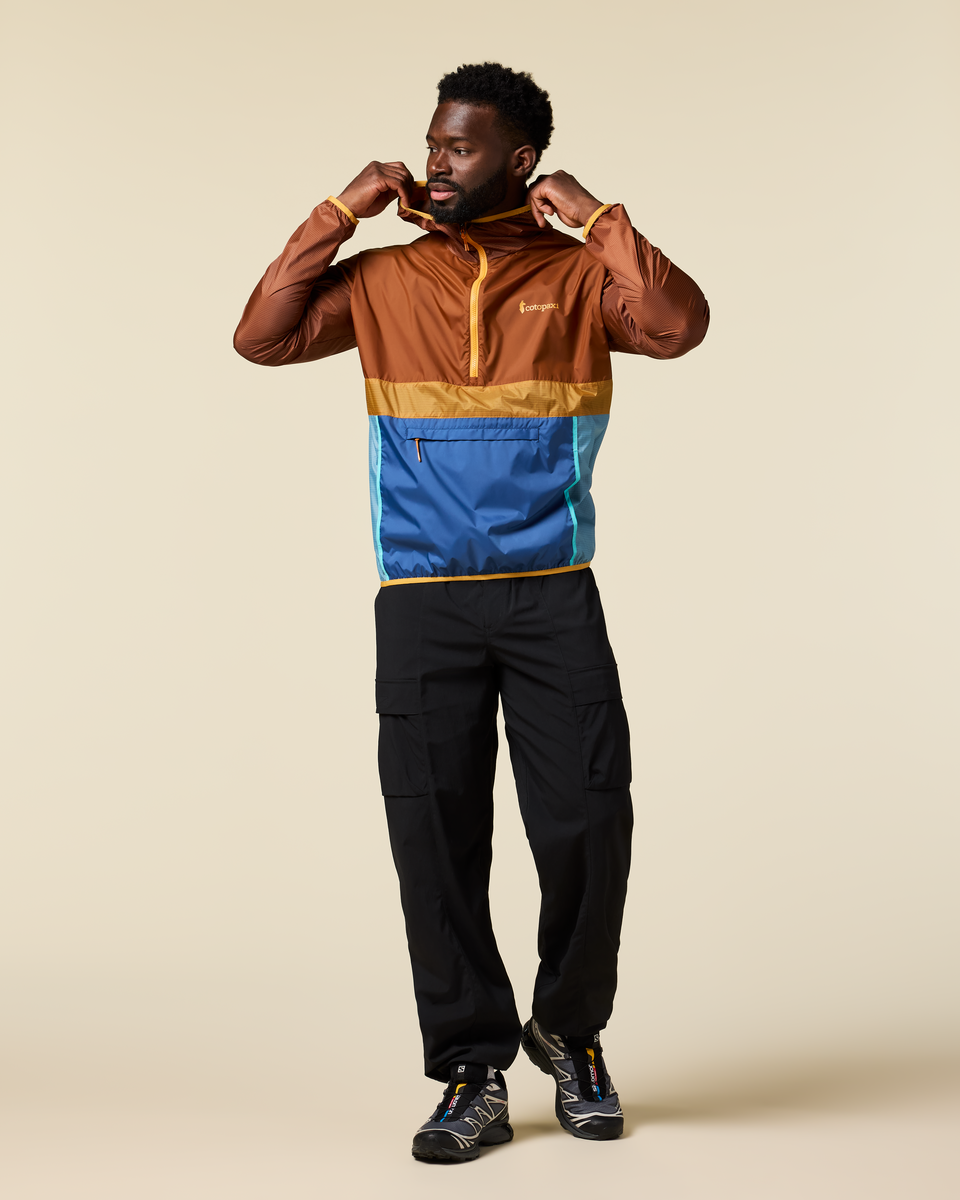 Cotopaxi Men's Teca Half Zip Windbreaker Light brown 04