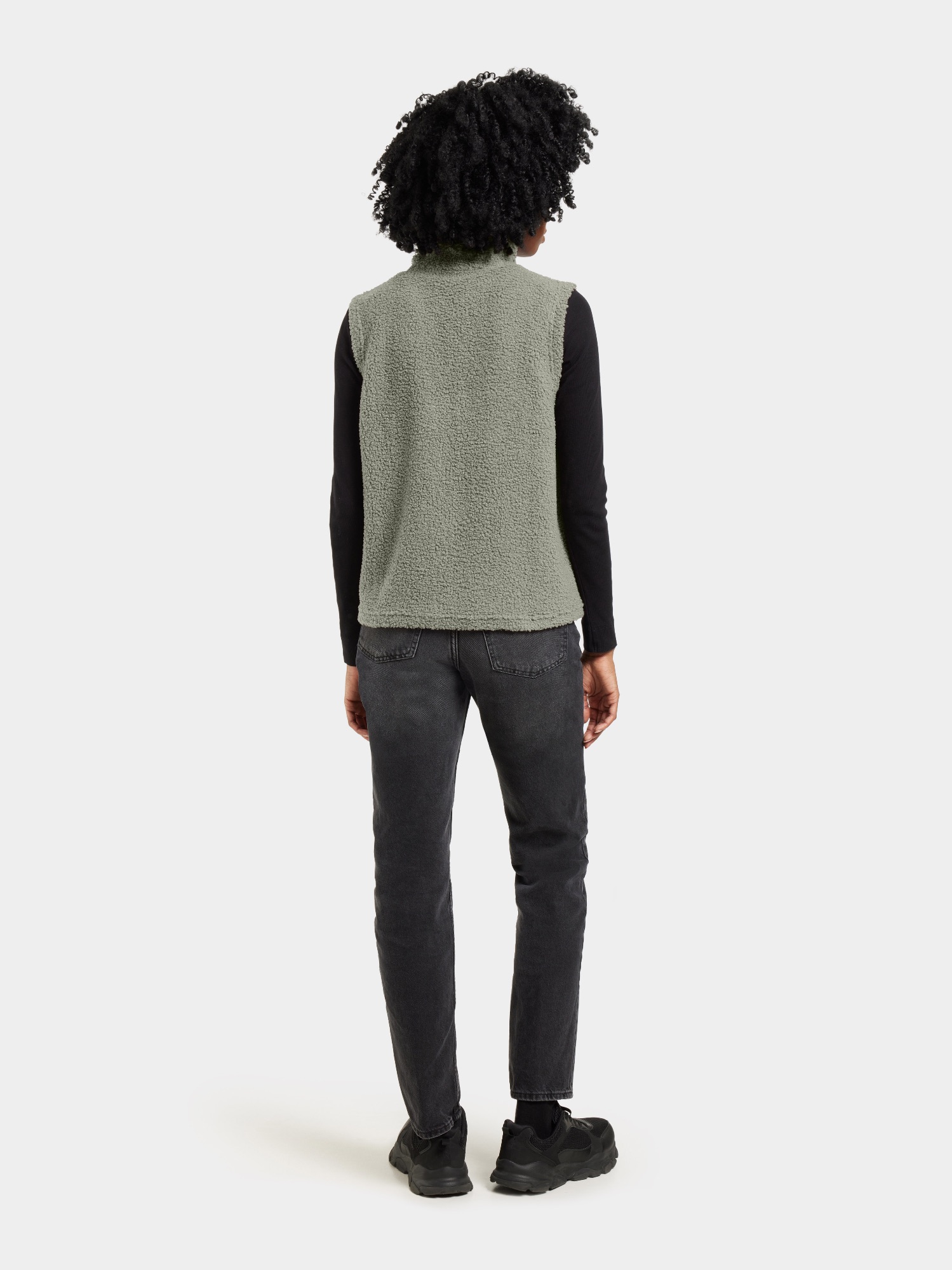 Didriksons Women's Kiana Vest Wilted Green 04