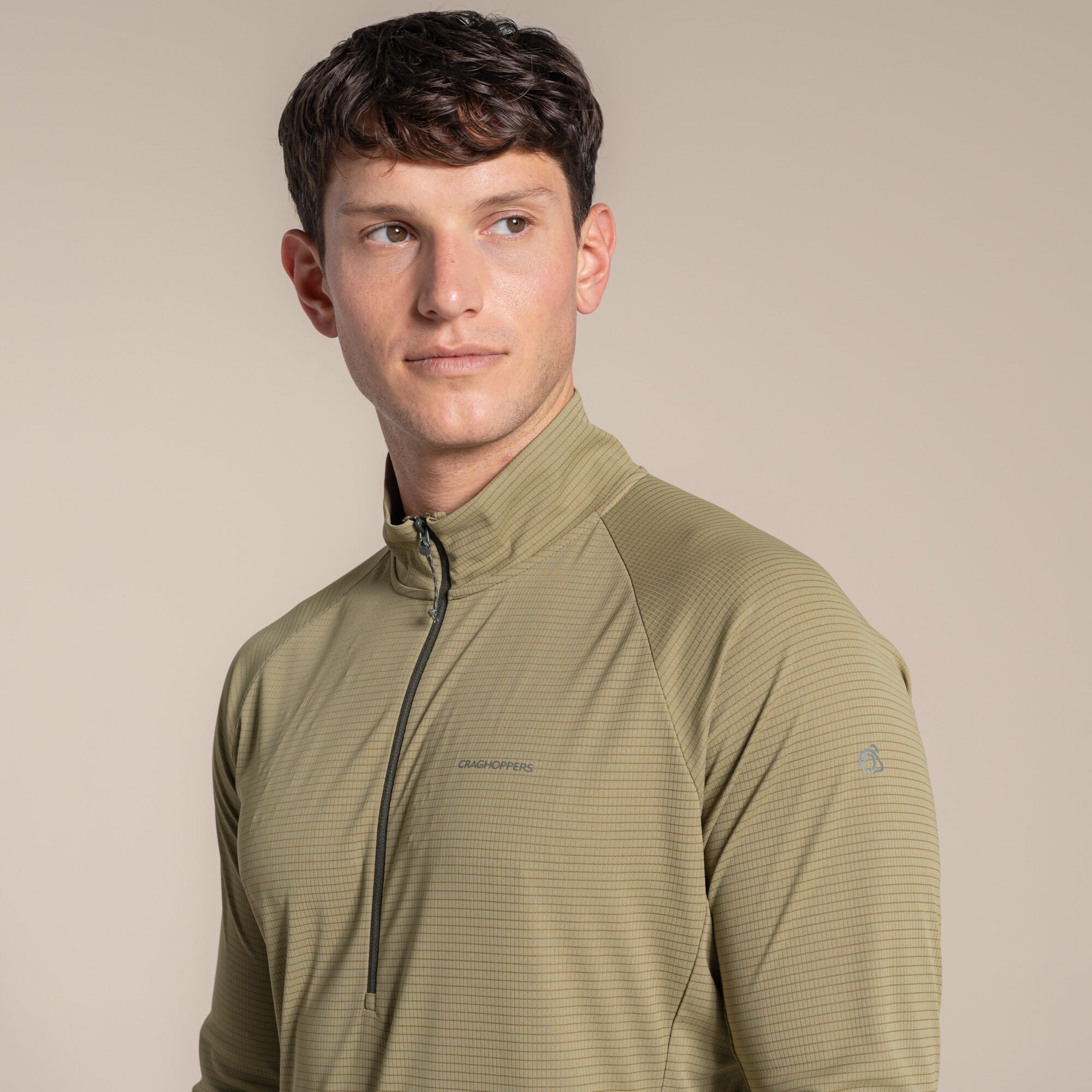 Craghoppers Men's Solarshield+ Half Zip Top Cardamon 03