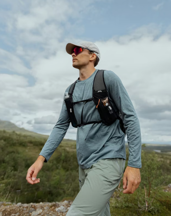 Lundhags Men's Tived Long Sleeve T-Shirt Sky Blue 10