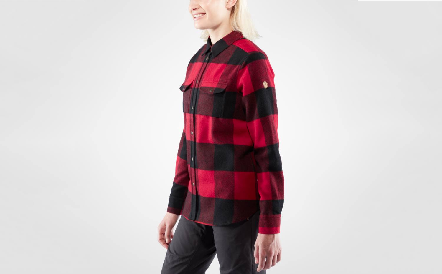 Fjällräven Canada Shirt LS Women Punainen 05