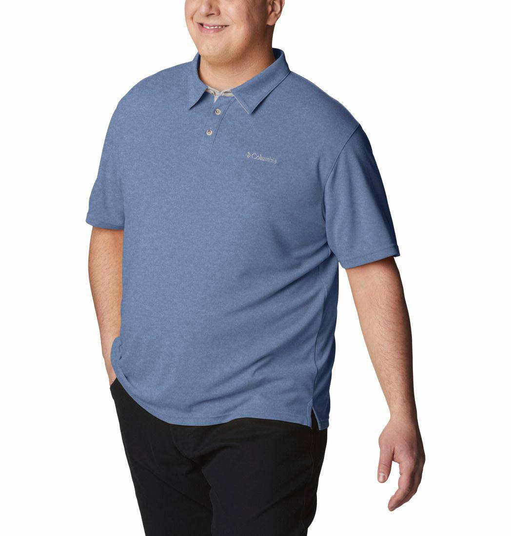 Columbia Men's Nelson Point Polo Big Dark Mountain 04