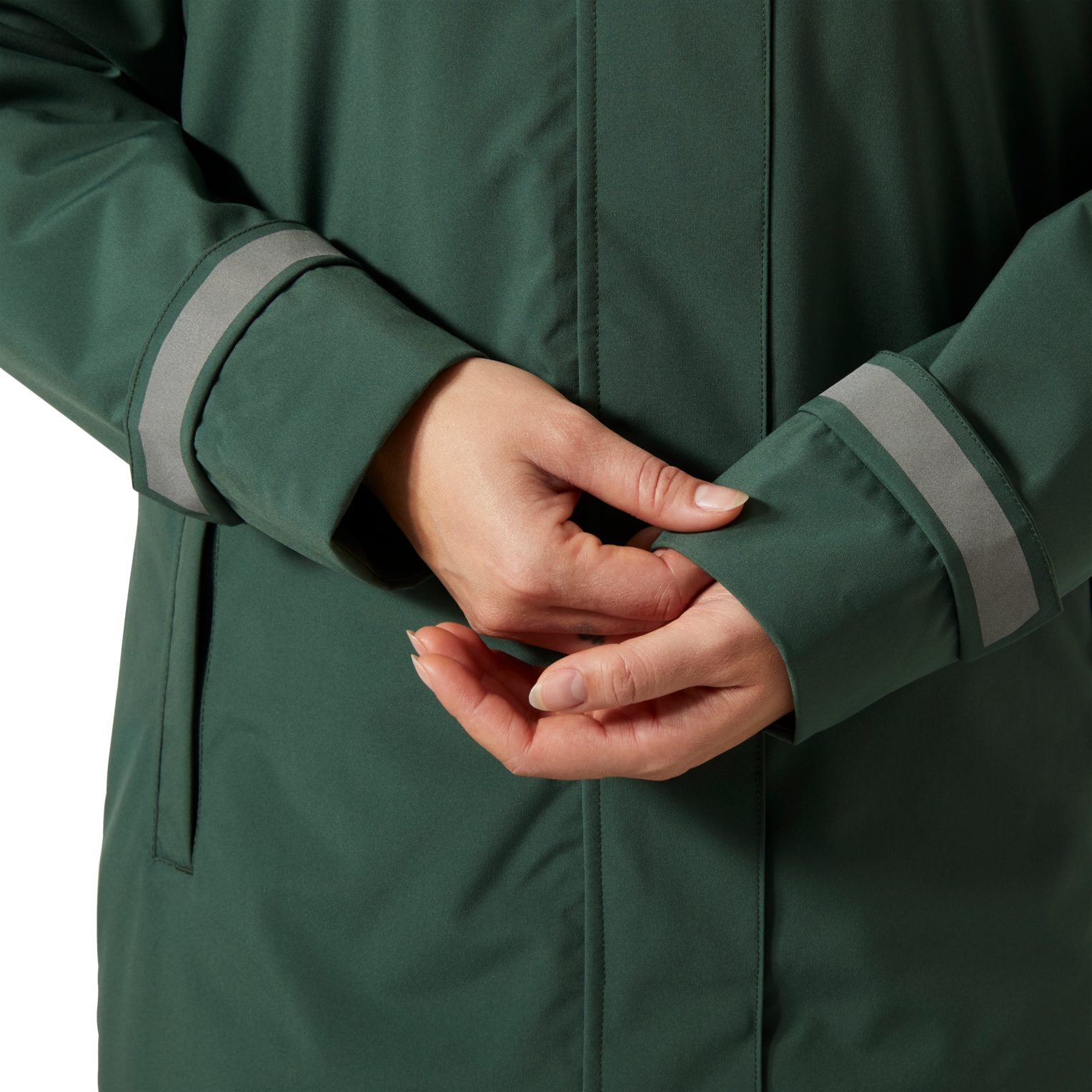 Helly Hansen Women's Victoria Ins Rain Coat Jungle Green 02