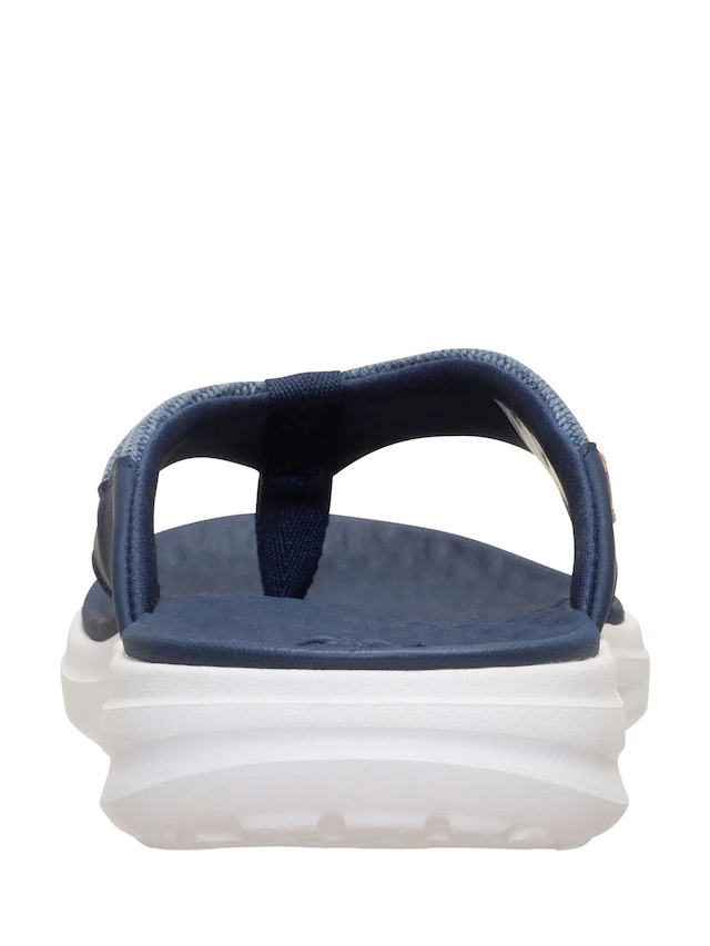 HeyDude Men's Finn Flip Flop Braided Navy 05