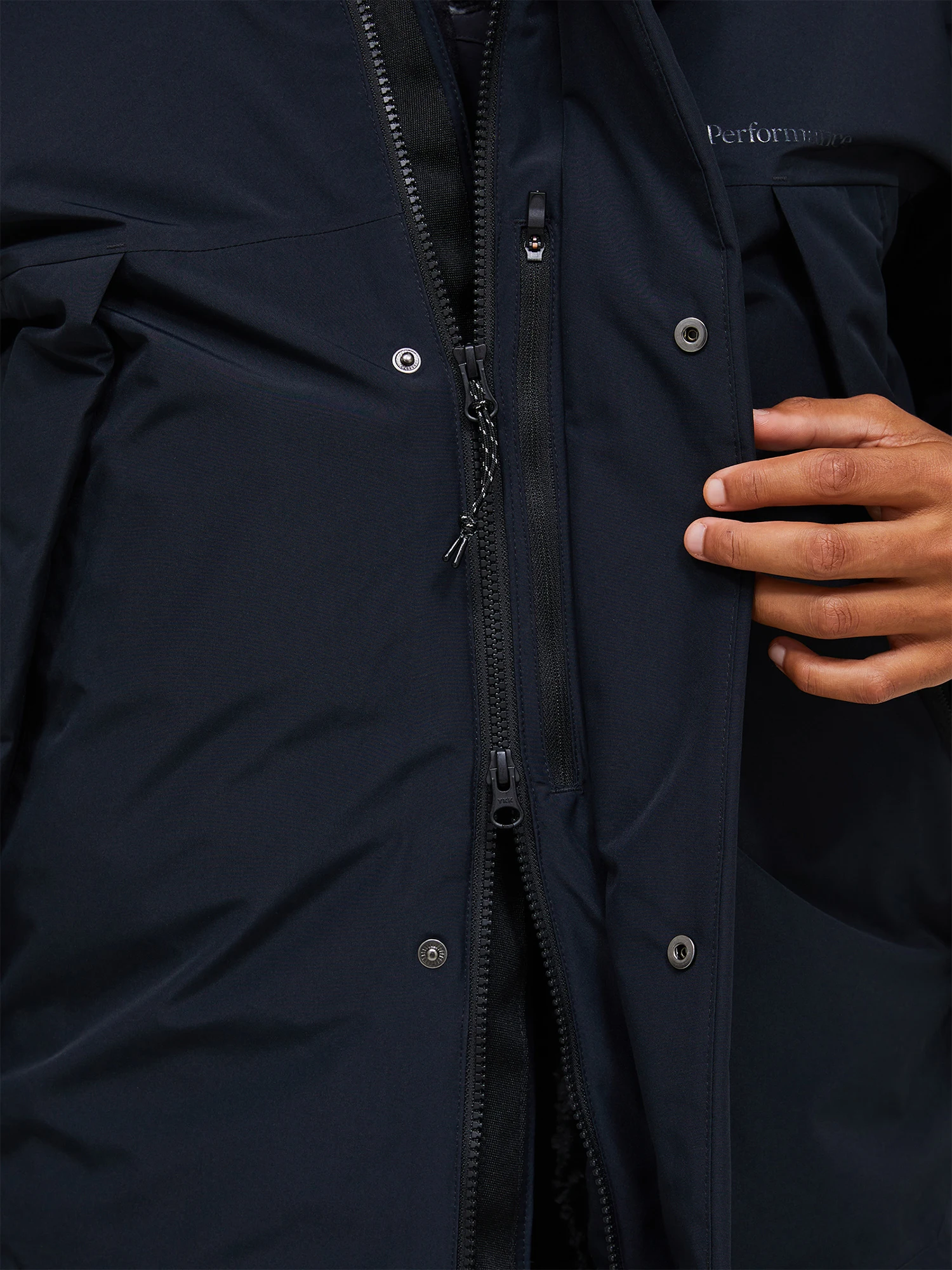 Peak Performance Men's Treeline HIPE  Down Shell Parka - Miesten talvitakki Musta 08