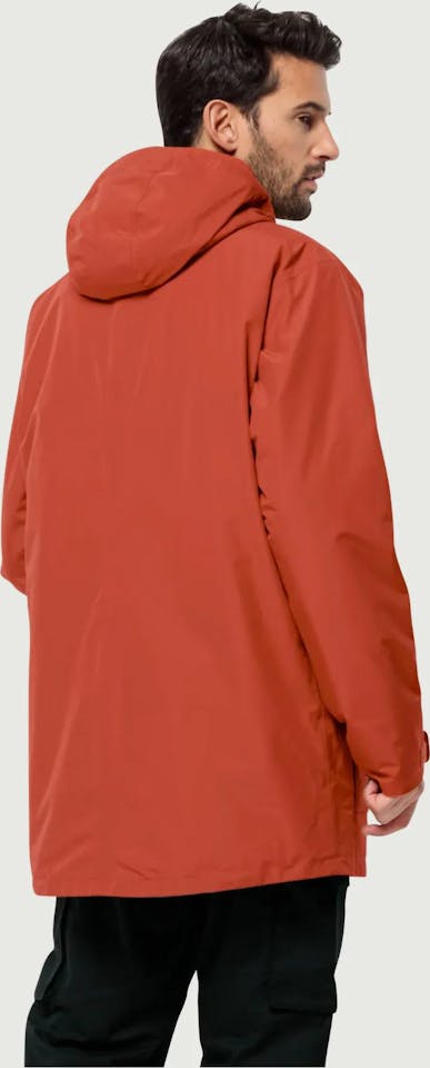 Jack Wolfskin Men's Winterlager Parka - Miesten vedenpitävä toppatakki Intense Rust 03
