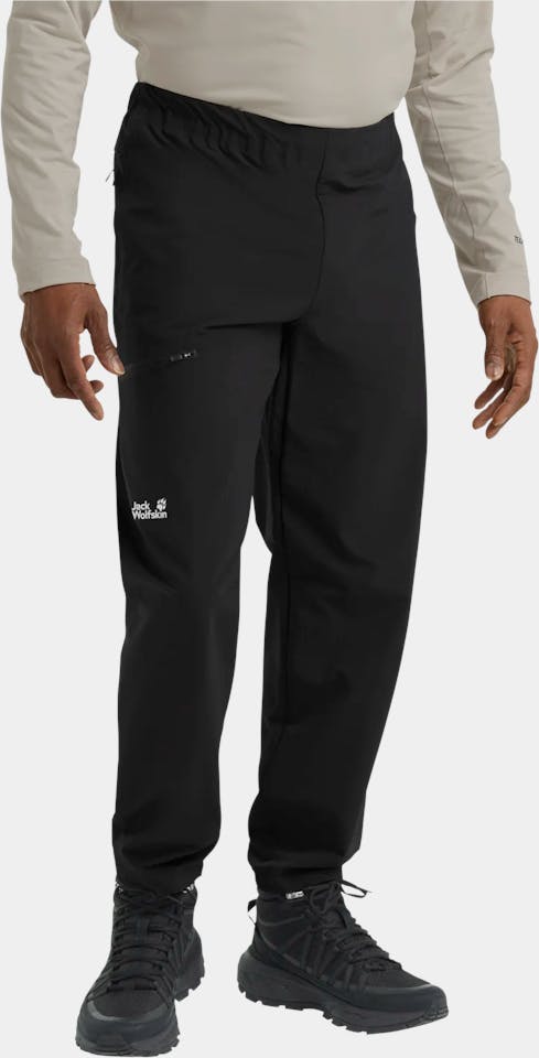 Jack Wolfskin Men's Prelight Trail Pants Musta 01