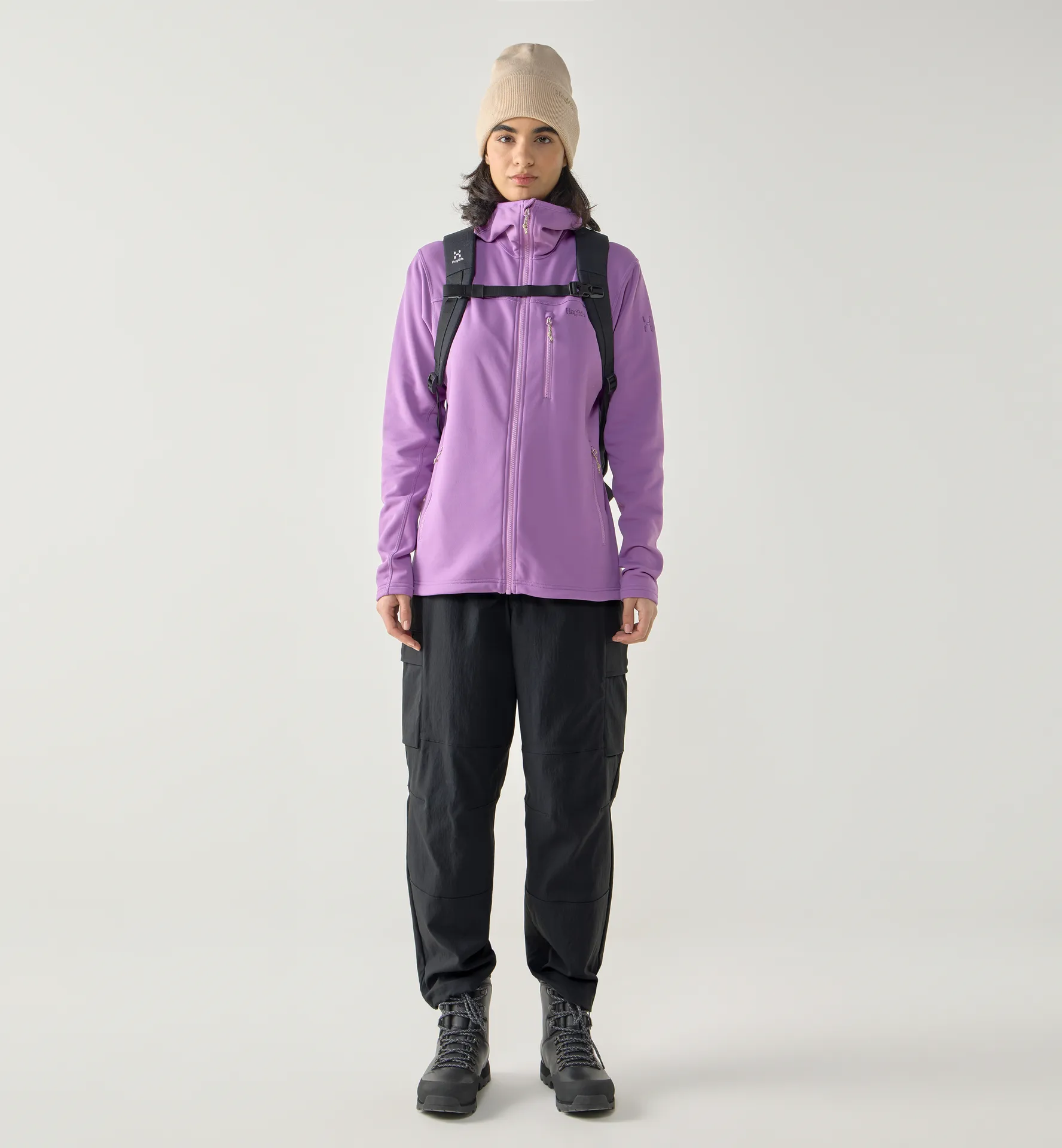 Haglöfs Women's Rosson Mid Hood Purple Ice 03