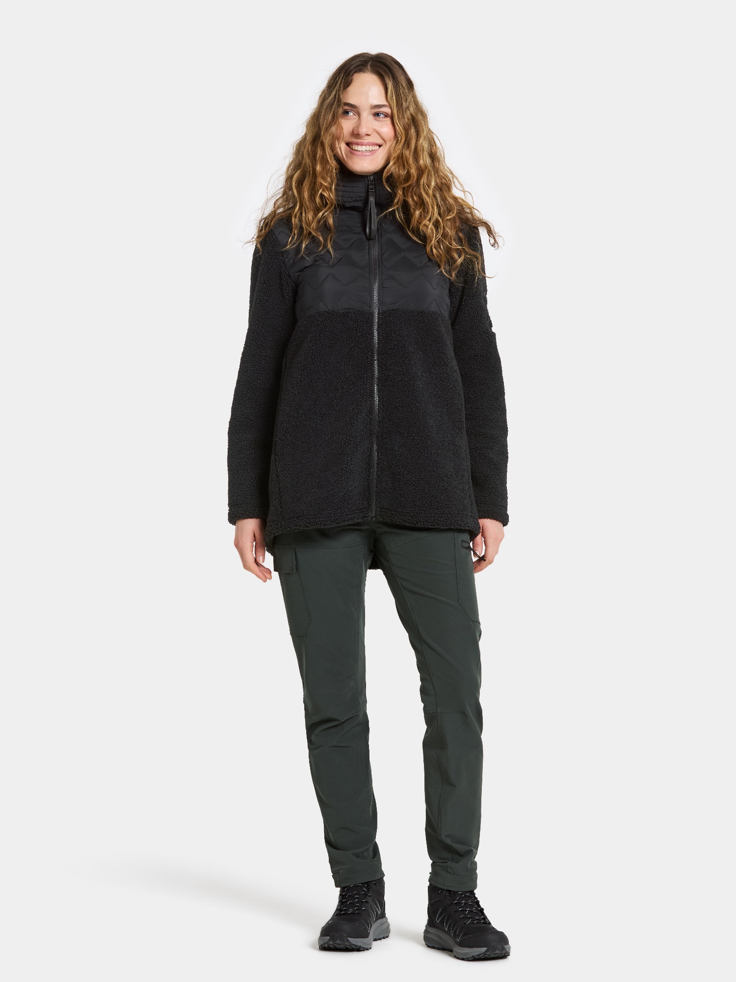 Didriksons Women's Bibi 2 Full Zip Black 02