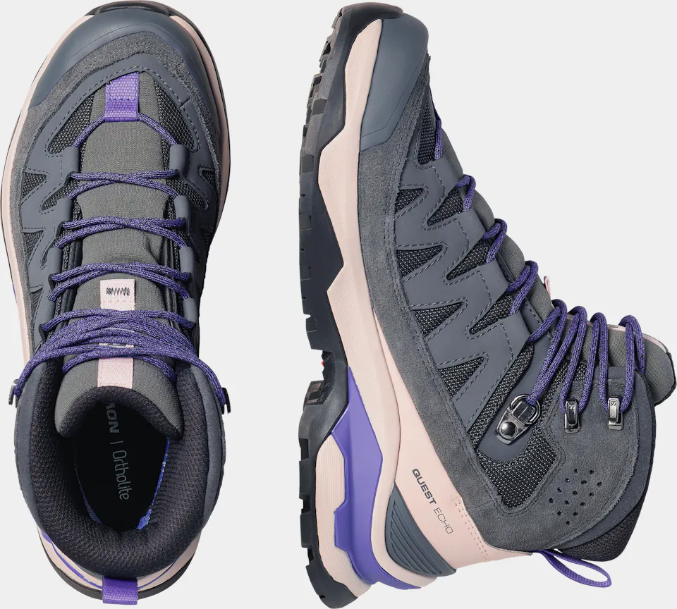 Salomon Women's Quest Echo GTX Asphalt/Shadow Gray/Deep Blue 07