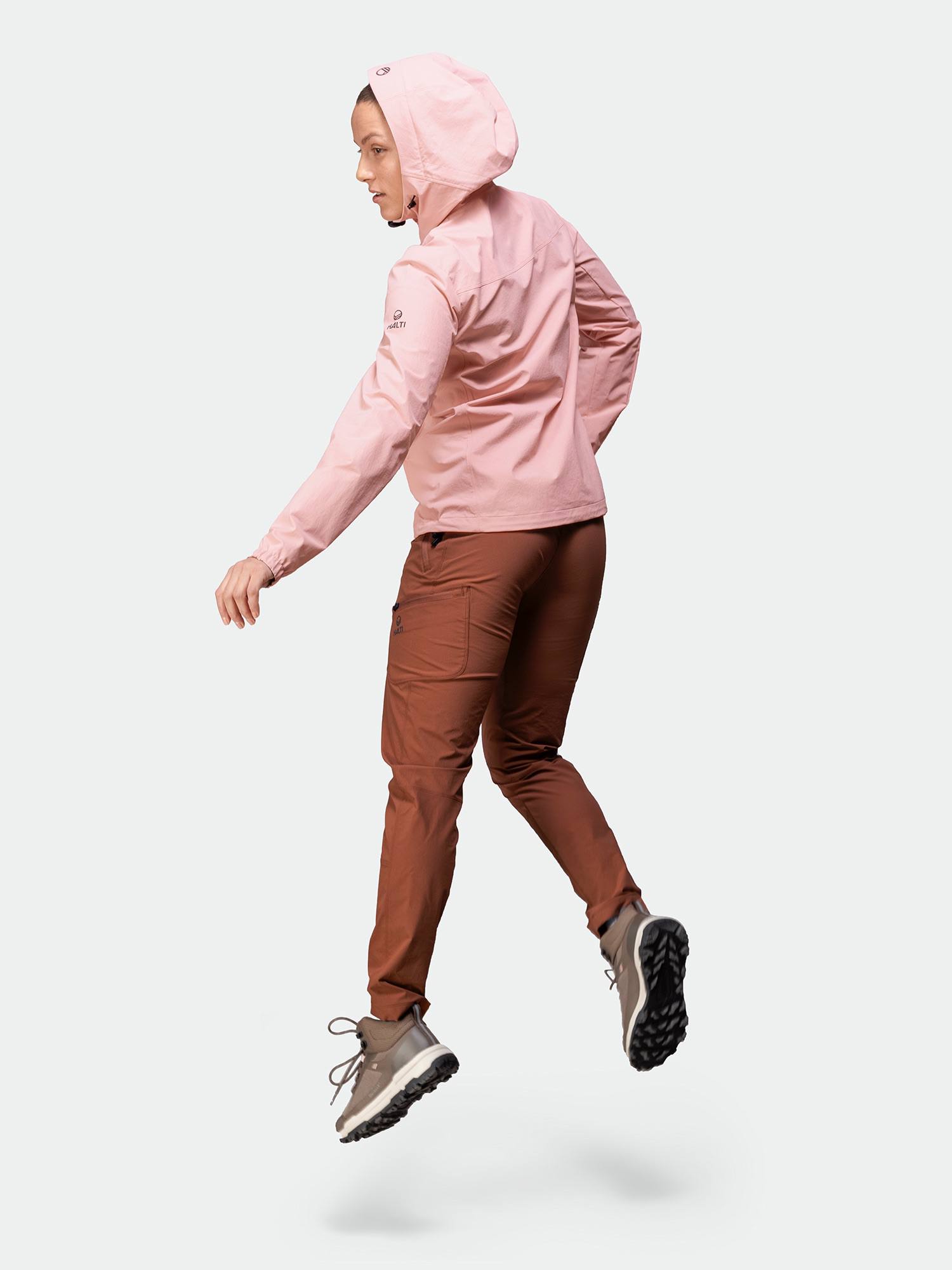 Halti Women's Pallas Evo Hooded + Jacket Silver Pink 06