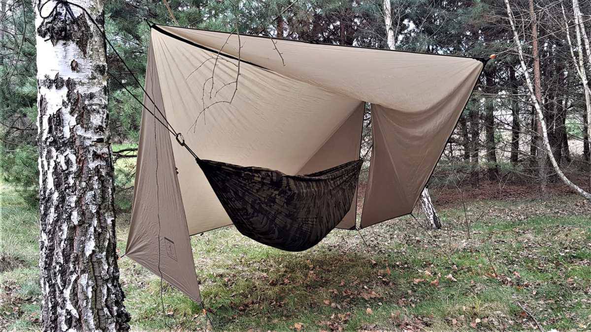 Bushmen Tarp 4x3 UL Dark olive 04