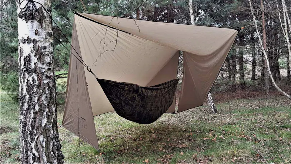 Bushmen Tarp 4x3 UL Dark olive 04
