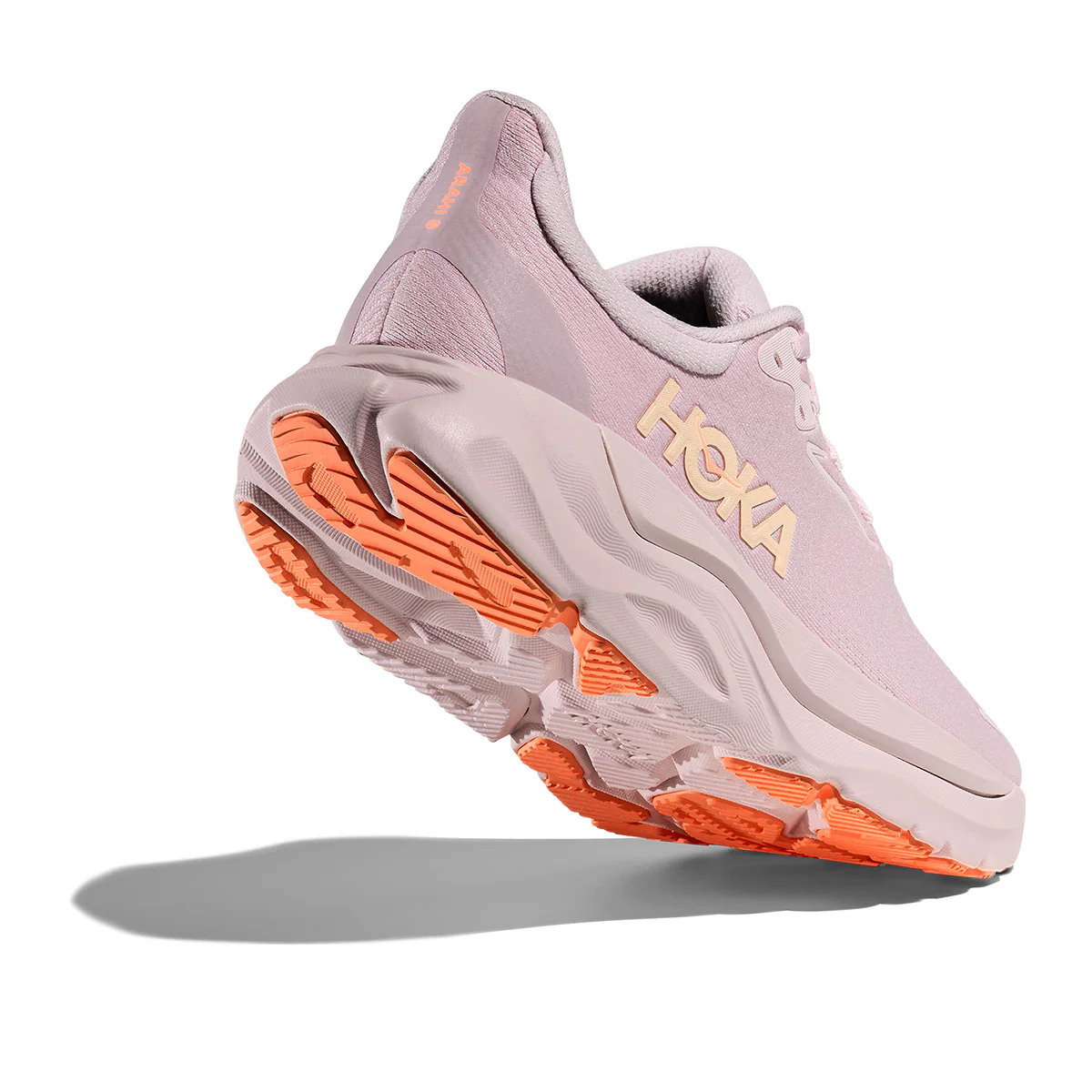 Hoka Women's Arahi 8 Lilac Cream / Neon Cantaloupe 04