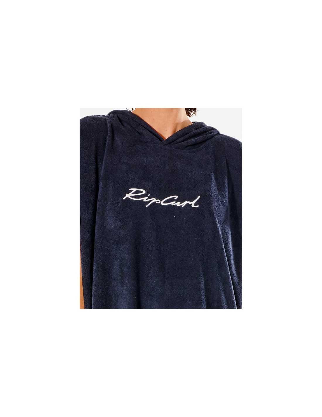 Rip Curl Script Hooded Towel Musta 04